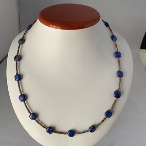 AD LOPEZ Lapis and Turquoise Necklace